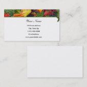 Vruchten bovenrand Visitekaartje Veggie (Voorkant / Achterkant)