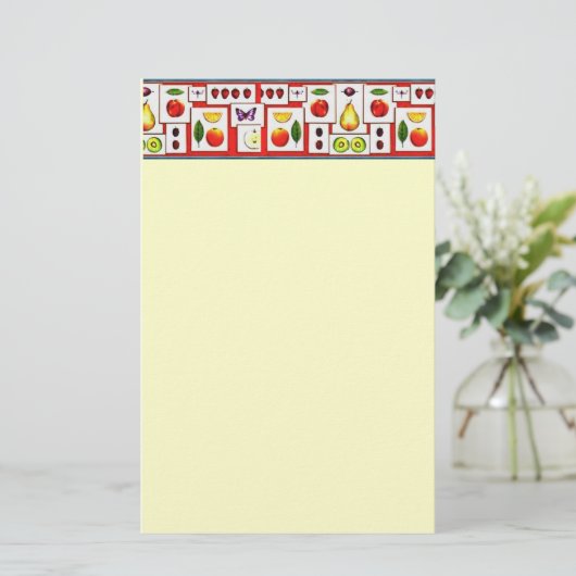 Vruchten Briefpapier (Staand voorkant)