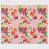 Vruchten Cadeaupapier (Vlak)