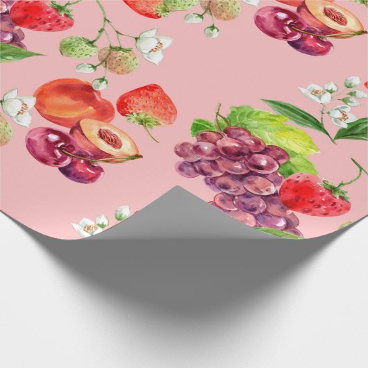 Vruchten Cadeaupapier (Hoek)