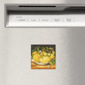 VRUCHTEN. CITROENEN EN WITTE BLOEMEN MAGNEET (Insitu (Vaatwasser))