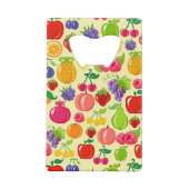 Vruchten Creditkaart Flessenopener (Achterkant)