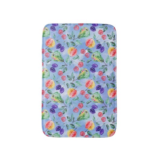 Vruchten en bessen. badmat (Voorkant Verticaal)