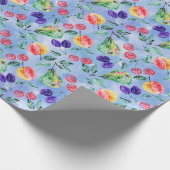 Vruchten en bessen. cadeaupapier (Hoek)