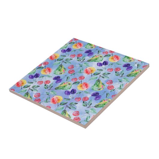 Vruchten en bessen. tegeltje (Zijkant)