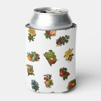  vruchten en bloemen blikjeskoeler