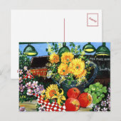 Vruchten en bloemen briefkaart (Voorkant / Achterkant)