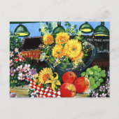 Vruchten en bloemen briefkaart (Voorkant)