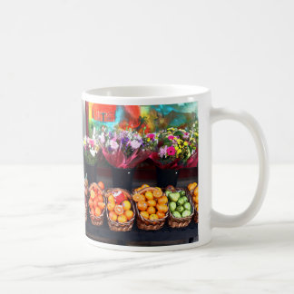 Vruchten en bloemen koffiemok