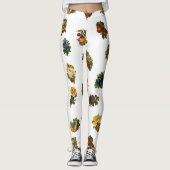  vruchten en bloemen leggings (Voorkant)