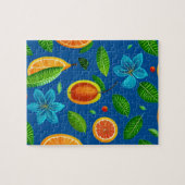 Vruchten en bloemen legpuzzel (Horizontaal)