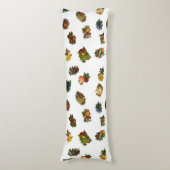  vruchten en bloemen lichaamskussen (Voorkant Verticaal)