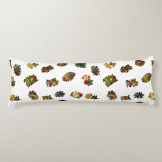  vruchten en bloemen lichaamskussen