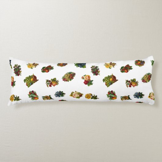  vruchten en bloemen lichaamskussen (Voorkant)