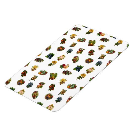  vruchten en bloemen magneet (Linkerzijde)