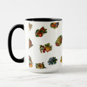  vruchten en bloemen mok (Links)