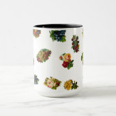  vruchten en bloemen mok (Midden)