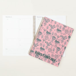 Vruchten en bloemen patroonbloemen Floral roze DOU Planner