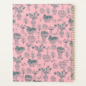 Vruchten en bloemen patroonbloemen Floral roze DOU Planner (Achterkant)