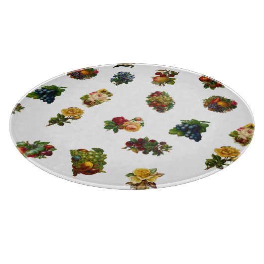 vruchten en bloemen snijplank (Hoek)