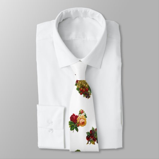  vruchten en bloemen stropdas (Gebonden)