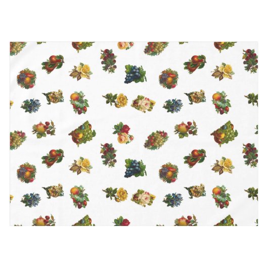 vruchten en bloemen tafelkleed (Voorkant (Horizontaal))