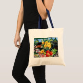 Vruchten en bloemen tote bag (Voorkant (product))