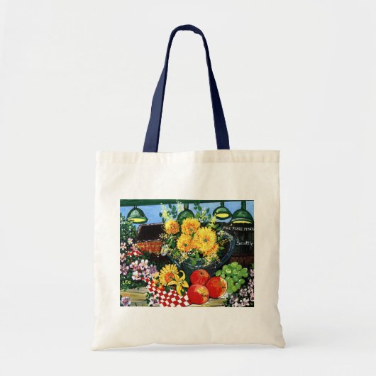 Vruchten en bloemen tote bag (Voorkant)