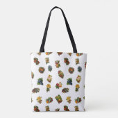 vruchten en bloemen tote bag (Achterkant)