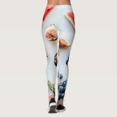 Vruchten en droog voedsel en bladeren patroon leggings (Achterkant)