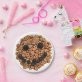 Vruchten en graan voor het koelen papieren bordje (Feest)