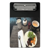 Vruchten en koffie mini klembord (Voorkant)