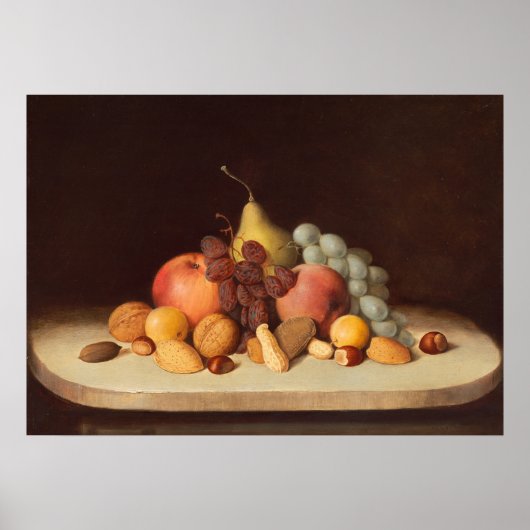 Vruchten en noten - Robert Duncanson Fine Art Post Poster (Voorkant)