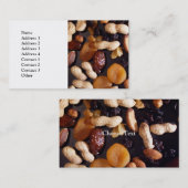 Vruchten en noten visitekaartje (Voorkant / Achterkant)