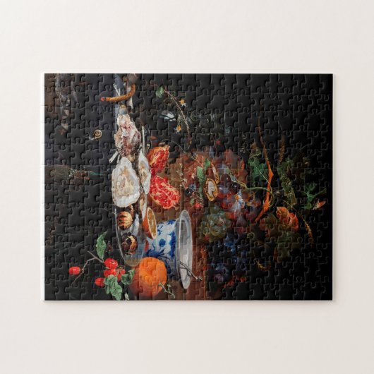 Vruchten en oesters van Abraham Mignon Legpuzzel (Horizontaal)