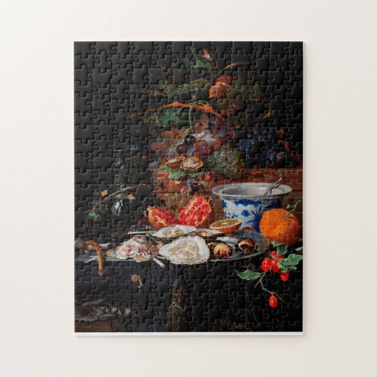 Vruchten en oesters van Abraham Mignon Legpuzzel (Verticaal)