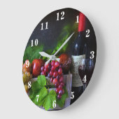 Vruchten en wijn grote klok (Hoek)