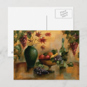 Vruchten en wijn met herfst Hues Briefkaart (Voorkant / Achterkant)