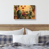 Vruchten en wijn met herfst Hues Canvas Afdruk (Insitu (Slaapkamer))