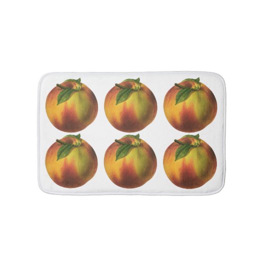 vruchten, gerijpt organisch perzik met leder badmat (Voorkant)