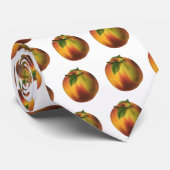 vruchten, gerijpt organisch perzik met leder stropdas (Opgerold)