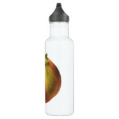 vruchten, gerijpt organisch perzik met leder waterfles (Rechts)