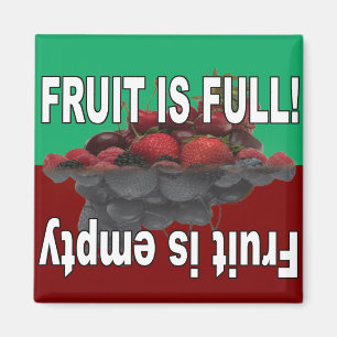 Vruchten is vol en fruit is leeg magneet