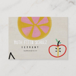 Vruchten Juicy Sweet Oranje Apple Visitekaartje
