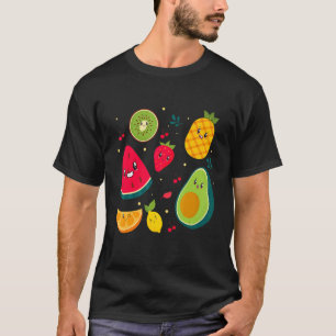 Vruchten Kostuum Schattig Fruit Salade Mannen Vrou T-shirt