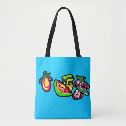 Vruchten kunst leuk tote bag (Voorkant)