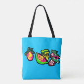Vruchten kunst leuk  tote bag (Achterkant)