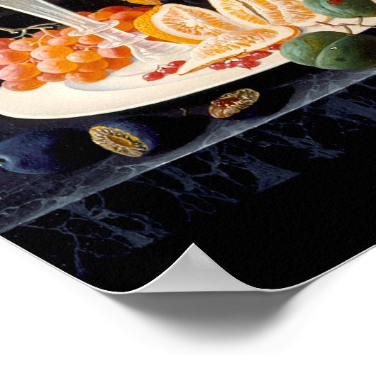 Vruchten leven nog steeds in een landschap poster (Hoek)