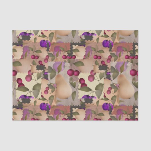 Vruchten, lucifers tissuepapier (Voorkant)