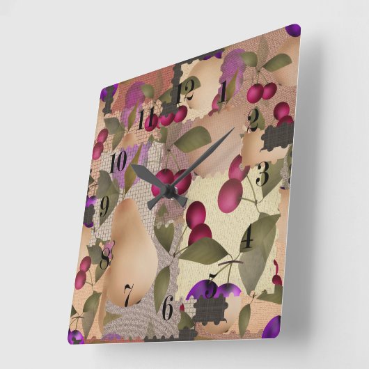 Vruchten, lucifers vierkante klok (Hoek)